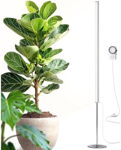 Barrina T1S Vertical Grow Light, 65W 5000K Full Spectrum, 5FT-5.6FT Height by Barrina