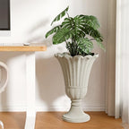 24" Tall Urn Planters for Outdoor Plants, Urns and Pedestal, Beige - Image 7