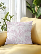 Outdoor Pillow Waterproof 1 Pack, Tropical Palm Tree Patio Throw Pillows for Couch Bed Sofa with Insert, Vintage Lavender Exotic Botanical Plants Decorative Reading/Camping Pillow Set 18x18 Inch - Image 2