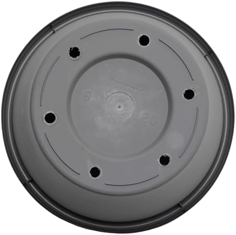 Bloem Terra 16" Plastic Planter, 8 Gallon, Charcoal, 2-Pack - Image 5