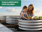 AHEONLAR 2pack 6×3×1ft Raised Garden Bed，Outdoor Galvanized Planter Boxes, Oval Large Metal Raised Garden Beds for Vegetables - Image 3