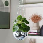 Bubblegum Stuff Disco Ball Hanging Planter (6 in) - Hanging Planters for Indoor Plants - Spherical Shaped Plant Pots with Mirrored Exterior - Available in 4-inch, 6-inch and 8-inch Sizes…… - Image 2