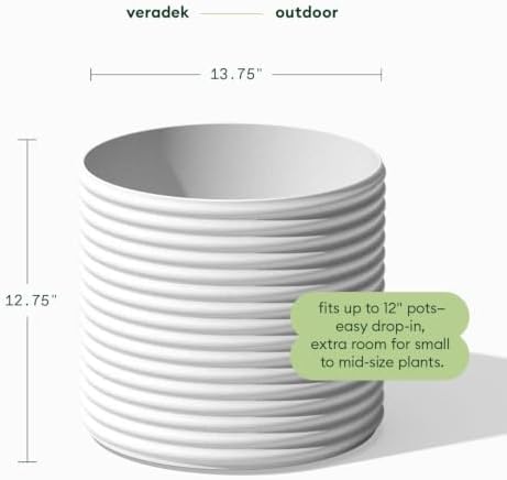 Veradek Mod Series Short Planter - Round Outdoor Planter - Image 2