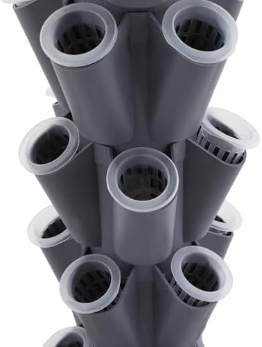 12-Tier Hydroponic Tower Growing System,60 Holes Indoor Garden Kit with Automatic Water Circulation & 6.6Gal Tank,Plant Germination Kits Vertical Garden for Home,Includes Pump,Wheels - Image 5