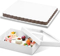 Sinload Half Sheet Cake Box with Window and Board, White, 19x14x4 Inch by Sinload
