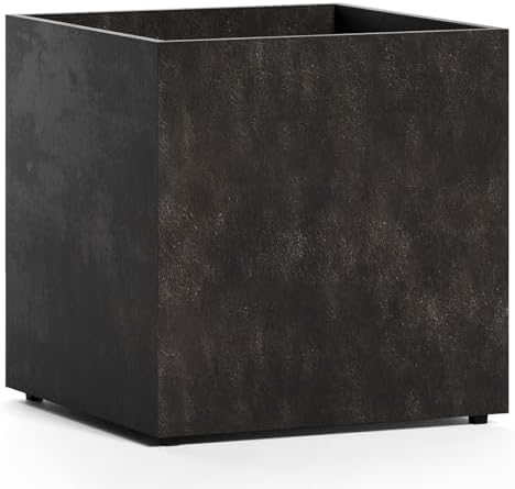 Reglito Cube Planters for Outdoor Plants, Square Indoor/Outdoor by Cosapots