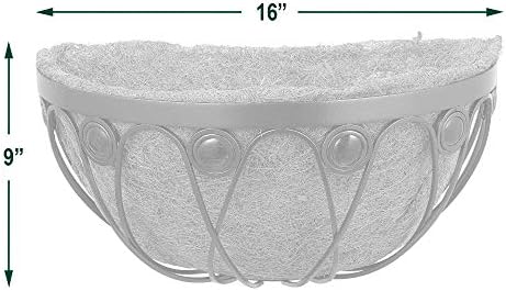 Arcadia Emerald Series Wall Manger Planter, 16-Inch - Image 5