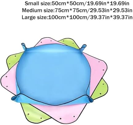 Repotting Mat Gardening Mat Household Soil Mixing Mat PVC Polyester Waterproof Home Plant Changing Pot Green Radish Succulent Potting Mat(Green 100X100CM) - Image 7