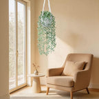 DREAMLOOM 2 Packs Fake Hanging Plants with Pots, Artificial Eucalyptus Hanging Plants with Macrame Hanger for Indoor Decor, Fake Hanging Vines Faux Greenery for Home Kitchen Office - Image 7