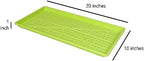 SUNPACK 10" x 20" Heavy Duty Mesh Plastic Seed Starting Tray, Lime Green, 1" (Pack of 10) - Ensures Water Drainage and Aeration, Perfect for Greenhouses or Indoor Gardening - Image 4