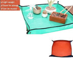 2 PCS Planting Mat Gardening Potting Pad Foldable Garden Plant Flower Pot Pots Transplanting Mats Waterproof for Patio - Image 2