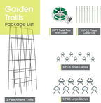 RIFNY Cucumber Trellis for Raised Bed, Garden Trellis 16.5 x 40 Inch, Black - Image 5