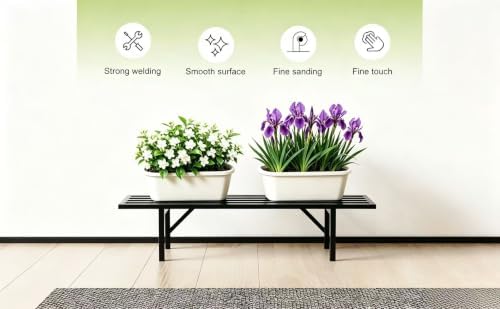 Zhongma One Tier Metal Plant Stand Indoor & Outdoor L35.43 easy assembly - Image 7
