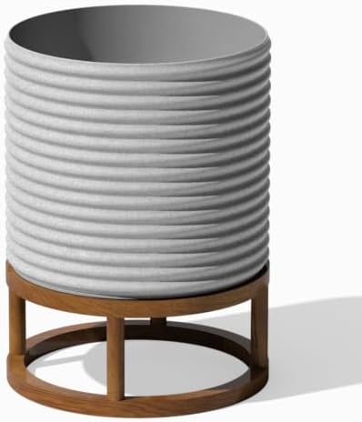 Veradek Mod Series Short Raised Planter - Round Outdoor Planter with Stand by VeradekOutdoor