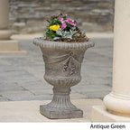Christopher Knight Home Antique Urn Planter, 20", Green - Image 3