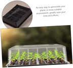 HOMSFOU Seedling Starter Tray with Humidity Dome Plastic Potting Tray for Plants with Elevated Cover Suitable for Indoor Seed Starting and Plant Propagation - Image 7