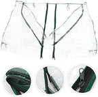 POPETPOP Zipper Door Mini Greenhouse PVC Replacement Cover for Plants - Image 3