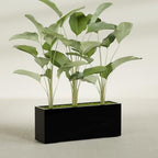 Greenline Leo Tall Rectangular Fiberglass Planter, Outdoor Planter Box - Image 4