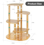 Jotsport 5 Tier Bamboo Plant Stand Small Windowsill Plant Shelf - Image 5