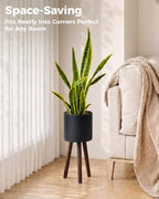 Bamworld 3-Pack Plant Holders for Indoor Plants Metal Planter Stands - Image 4