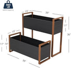 Grand patio Outdoor Planter Boxes Combo, Metal Raised Garden Beds with Legs, Rectangular Elevated Garden Planter Boxes for Herb Vegetables Flowers Fruits - Image 6