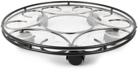 Plastec SC17BK Deluxe Saucer Caddy, 17-Inch, Black by Plastec