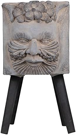 11" x 13" x 22" Greek God Statue Planter with Legs by Unknown