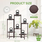 iDavosic.ly 6 Tier Large Plant Stand Indoor Outdoor, 10 Inch Tray, Bronze - Image 4