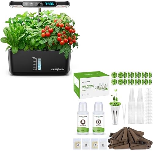 Ahopegarden Hydroponics Growing System with 166pcs Hydroponic Pods Kit by Ahopegarden