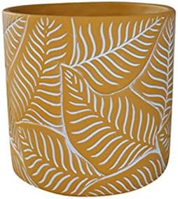 Plants Flower Pots Indoor Flower Plant Pots Modern Decorative Gardening Pot with Drainage Hole for All House Plants Flowers Herbs Cement Round Planter Gardening Pot (Color : B) by Unknown