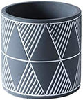 Flower Pot Plant Pot Cement Flower Planters Indoor Modern Succulents Containers with Drain Hole Saucer Decorate Home Office Outdoor Planter Pot(Gris,B) by Unknown