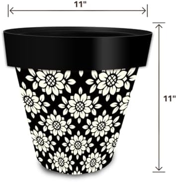 Briarwood Lane Everyday Planter 11.75 x 11 x 11 Geometric Floral Medium - Image 2