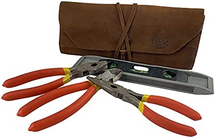 Hide & Drink, Rustic Small Tool Roll-Up Bag (10 Slots), Portable Carry-On Pouch, Workshop Storage, Woodworking Tools Organizer, Vintage, Full Grain Leather, Handmade, Swayze Suede - Image 5