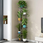 LINZINAR 6 Tier Plant Stand Indoor Outdoor Metal Flower Pot Display Shelf - Image 3