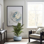 Kante Accent Round Bowl Blue Gray Concrete Planter 16" Dia, Outdoor - Image 4