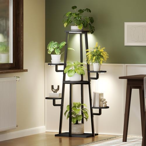 HOOBRO Plant Stand Indoor with Grow Lights, 7-Tier 47.2" Plant Shelf by HOOBRO