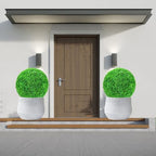 Faux Boxwood Decorative Balls Dia 16in, Artificial Grass Fake Plants, Decorative Balls for Home Decor, Small Artificial Plants, Garden Spheres Large Outdoor, Decorative Grass Ball Ornament - Image 2