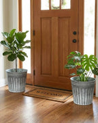 12 Inch Galvanized Planters, 3 Pack Metal Plant Pots with Drainage Hole - Image 5