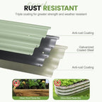 G GOOD GAIN 3Pcs Galvanized Raised Garden Beds 4x2x1ft for Flower Avocado - Image 4