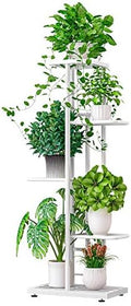 MTB Garden 5 Tier White Metal Plant Stand Indoor Outdoor Flower Pot Display Planter Shelf by MTBGarden