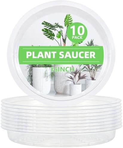 Clear Plant Saucer 16 inch Large Plant Drip Trays for Indoor outdoor plants - Image 7