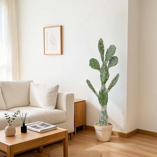 Artificial Cactus 51 INCH Tall Fake Cactus Plants Faux Cacti Saguaro with Planter for Indoor Outdoor Home Office Shop Garden Decoration - Image 4
