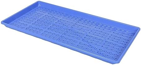 SUNPACK 10" x 20" Heavy Duty Mesh Plastic Seed Starting Tray, Blue, 1" (Pack of 30) - Ensures Water Drainage and Aeration, Perfect for Greenhouses or Indoor Gardening - Image 2