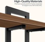 HOOBRO Floating Shelves, 15 Inch Wall Shelf Set of 2, Wall Mounted Storage Shelves 2-Tier, Hanging Bathroom Shelves, for Living Room, Bedroom, Bathroom, Kitchen, Walnut and Black BH32BJ01 - Image 6