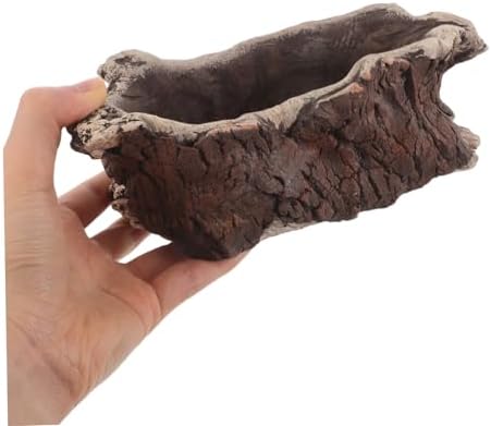 Vintage Creative Cement Tree Root Planter for Indoor Succulents - Image 4