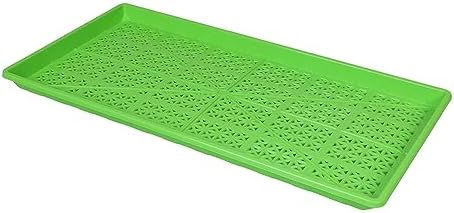 SUNPACK 10" x 20" Heavy Duty Mesh Plastic Seed Starting Tray, Green, 1" (Pack of 30) - Ensures Water Drainage and Aeration, Perfect for Greenhouses or Indoor Gardening - Image 3