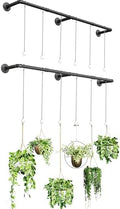 SOFITORG 65.7" Metal Plant Hanging Rod, 6 Chains, 2 Pack, Pots Not Included by SOFITORG