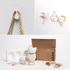 Kazai. Wall Planters -Ellie- | Hanging Ceramic Plant Pots 3 Pieces | Wall Decoration for Indoors, Balcony and Garden | White (Matte) - Image 6
