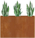 Cor Ten Steel Planters – 32x12x24H Inch Planter Box Rustic by Ganeekiron