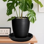 NIMYAU 2 Pack Large Plant Saucer 18 Inch, Extra-Large Deep Plant Trays for Pots, Plant Drip Trays, Plant Water Catcher Tray for Plants, Plastic Plant Saucers for Indoors no Holes - Image 5
